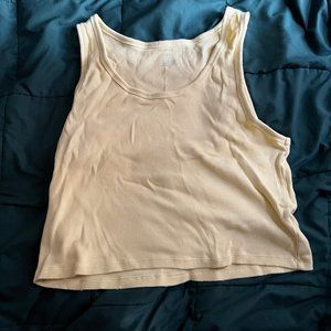 Aerie Yellow Crop Tank Top